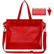 Knitting Bag Large Yarn Storage Organizer,Crochet Bags and Totes,Yarn Bags for Crocheting,Crochet Storage Bags for Crochet Hooks,Knitting Needles,Knit Bags for Crochet Lovers,Mothers Day GiftRed