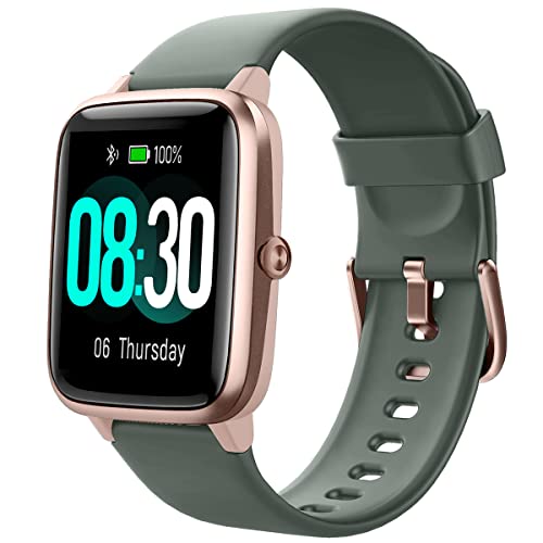 Grv Smart Watch For Android And Ios Phones, Watches For Men Women Ip68 Waterproof Smartwatch Fitness Tracker Watch With Calories Counter Sleep Tracker (Green Gold) #TOP3