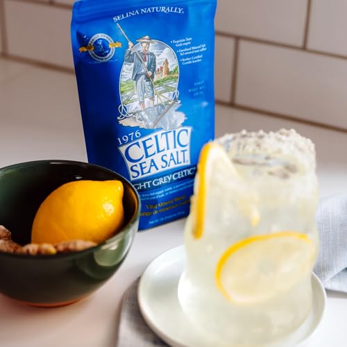 Image of Celtic Sea Salt Light Grey Coarse - Unrefined Mineral Salt, 70+ Trace Minerals, Sustainably Harvested, GMP Certified - Cooking, Finishing, Hydration, Grinder Use - 2 Pack (1 lb Each)