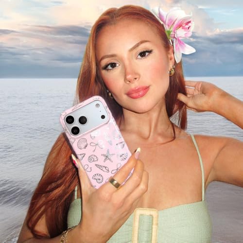 Coque pour iPhone 16 Pro compatible MagSafe antichoc étui été rose - 2