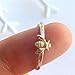 Produktbild JOOFFF Frauen Ring Europa und die U. Bee Ring Female Ring, Gold Farbe, Size9 #