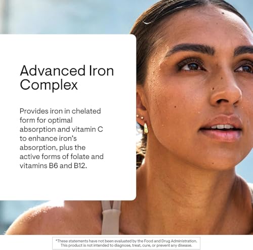 THORNE - Advanced Iron Complex (Formerly Ferrasorb) - Complete Blood Support Formula* - Elemental Iron, Folate, B and C Vitamins for Optimal Absorption - Gluten, Dairy & Soy-Free - 60 Servings