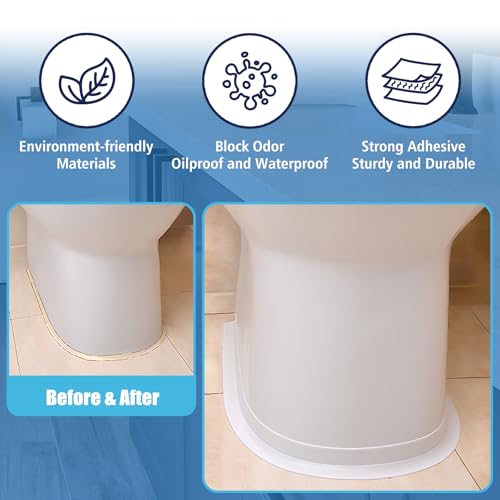 Image of Waterproof Seal Caulk Strip Tape Self Adhesive for Sink Toilet Bathroom Wall Edge Bathtub Oil-Proof Caulking Sealing Tape 1.5 inch x 10.5' (W*L) 3Pcs Brown