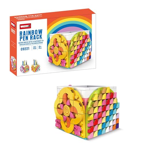 WOMA C9221 Jeu de Construction Porte-Stylo Arc-en-Ciel (201 pièces)