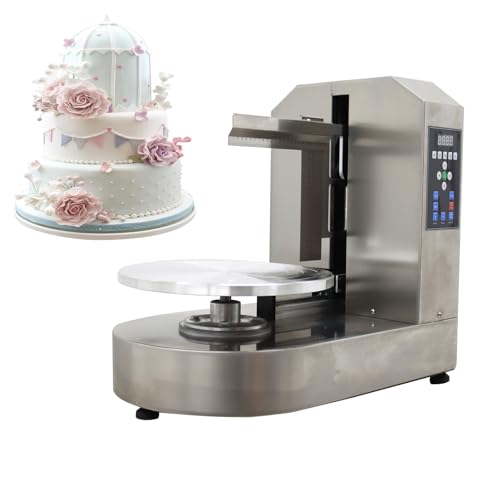 Banfluxion 110V Fully automatic Electric Cake Decorating Machine Commercial Cake Cream Spreading Coating Smearing Machine for 4-12inch Cake, 300W -  CB-239935