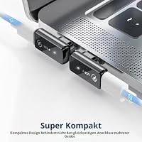Magnetischer USB C Adapter 240W 2 Stück 90-Grad 24polig USB4 40Gbps 8K 60Hz – Ansicht 6