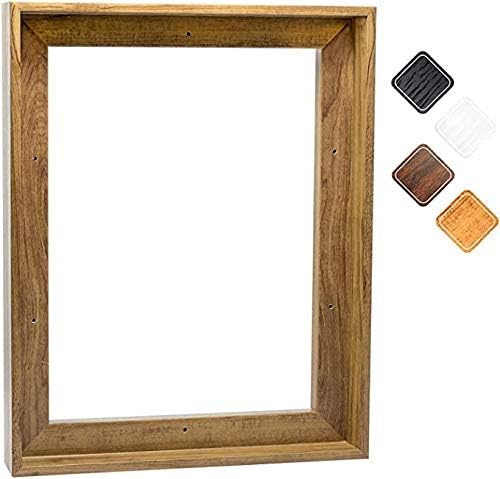 Image of Canvas Floater Frame for Finished Canvas Art, 1.25 inch Deep Floating Shadow Gap Design, Floating Frame for Canvas Art, Modern Gallery Style Wall Decor, Hardware Included (Light Brown, 20x30)