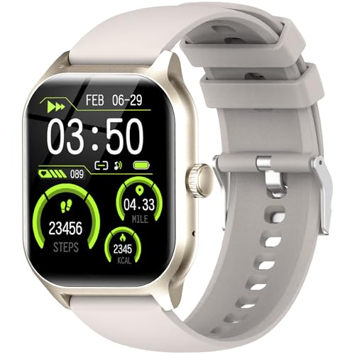 LAOYABB Reloj Inteligente Hombre Mujer, 2.01' Smartwatch con Llamadas, Pulsómetro/Monitor de Sueño/Podómetro, Múltiples Modos Deportivo Pulsera Actividad, Impermeable IP68 Smart Watch para iOS Android