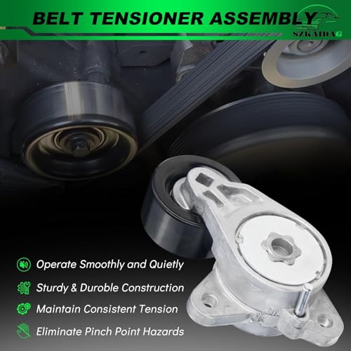 SZKAIDAG Belt Tensioner Assembly with Pulley for:-Nissan Altima 2014-2018 Maxima 2016-2020 Quest 2013-2017 for:-Infiniti Jx35 2013 Qx60 2014-2020 3.5L OE# 39384 119553JA0A 119553JA0B by SZKAIDAG - Used condition - Image 3