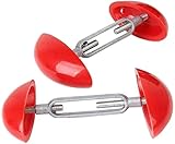5JJJLOOOPP Knoblauchmühle, Stößel, Salz- und Pfeffermühlen-Set, Holz, Acryl, Streuer mit verstellbarem Keramikkern, Mühle für Küche, 20,3 cm, 2 Stück (rot, freie Größe)