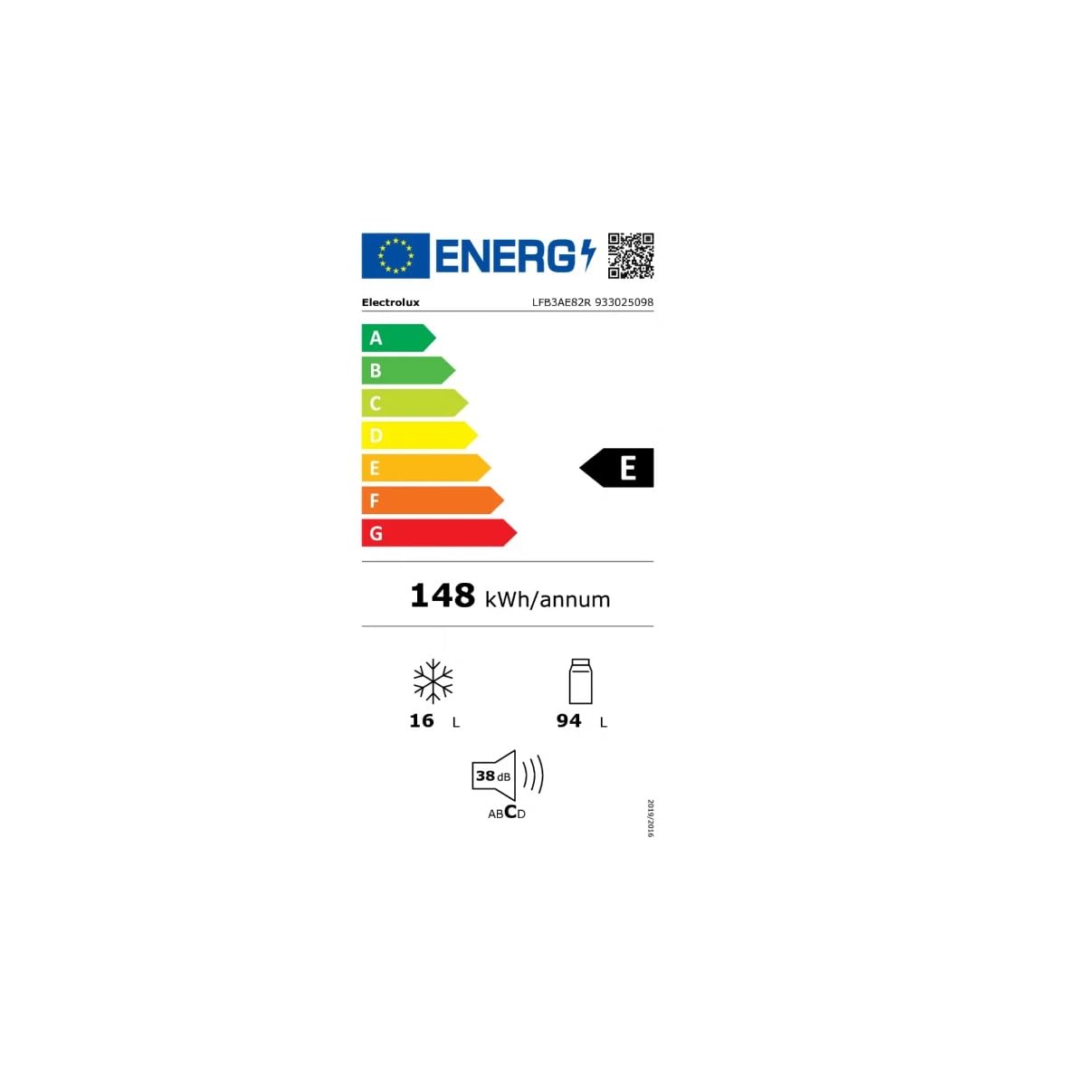 Refrigerador integrado 1 puerta ELECTROLUX LFB3AE82R