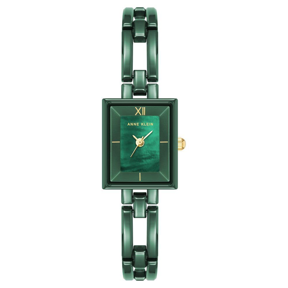 Anne Klein Quartz Analog Green dial Ceramic Strap Watch for Women-AK4080GNGN (B0CSK464F5) Amazon Price History, Amazon Price Tracker