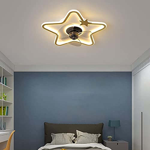 Plafonnier LED moderne à intensité variable avec ventilateur intégré