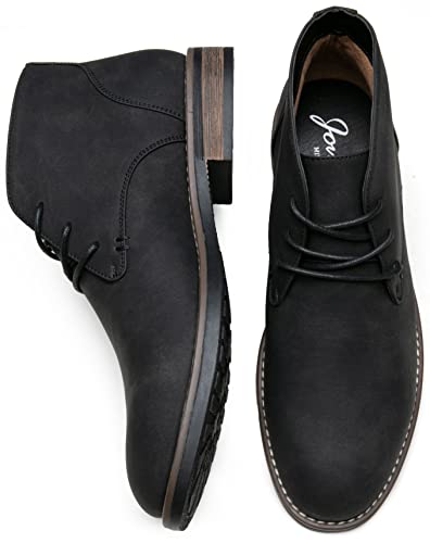 Jousen Men's Chukka Boots Lace Up Desert Ankle Boots Classic Causal Dress Boots for Men3
