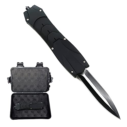 Folding Pocket Knife,Sharp Tactical Assisted Opening Knifes with Liner Lock,Pocketclip,Glass Breaker,Seatbelt Cutter,Perfect tactical knife Suitable for various,hunting, camping, survival, tactical, military and outdoor (black)