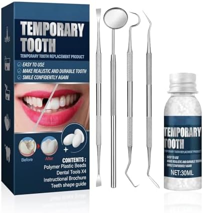 IYARKAI® Temporary Tooth Repair Kit, Temporary Teeth Replacement Kit for Chipped Teeth, Moldable False Teeth, Temporary Filling for Tooth
