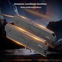 Netac DDR4 RAM 16GB (2x8GB) Kit 3200 MHz, DRAM 288-Pin UDIMM Desktop-Speicher, CL16 1.35V Intel XMP 2.0 Computer-Speicher-Schwarz – Ansicht 2