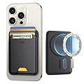 ESR Portafoglio per MagSafe, Blocco RFID, Forza Magnetica di 3200g, Può Conservare Fino a 5 Carte, Pelle Vegana, per iPhone Serie 17/16/15/14/13/12, Google Pixel 10/Pro/Pro XL, Non per 13/12 Mini,Nero