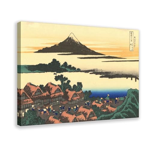 Poster Dawn at Isawa Mount Fuji Hokusai decoration murale salon estampe japonaise
