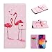 Produktbild ShinyCase Case Galaxy A41 Hülle 3D Glitter Standfunktion Handyhülle Brieftasche Kartenfächer Handytasche Flip Magnetverschluss Lederetui Stoßfest Schutzhülle für Samsung Galaxy A41 Rosa Flamingo