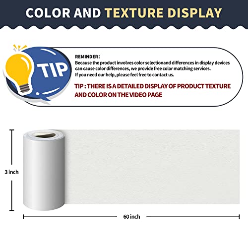 Image of Leather Repair Tape 3X60 inch Patch Leather Adhesive for Sofas, Car Seats, Handbags, Jackets,First Aid Patch (White)