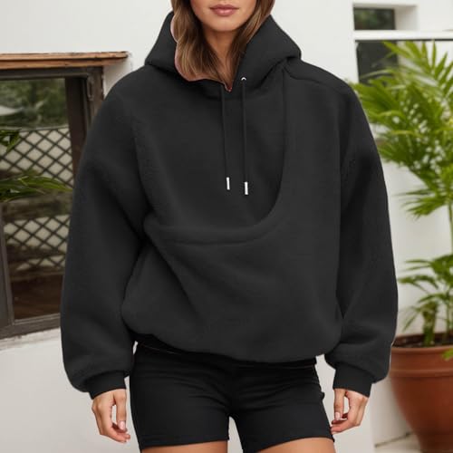 Gumipy Pet Pouch Hoodie Women Cat Pocket Hoodie with Cat Pouch Sweatshirt - image 2