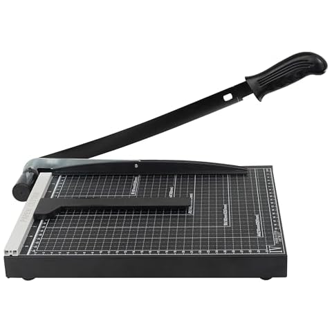 TEXALAN Precision Paper Cutter for A4/B5/A5/B6/B7, 10x13 inches, 70GSM Capacity, Metal Base Black Cover