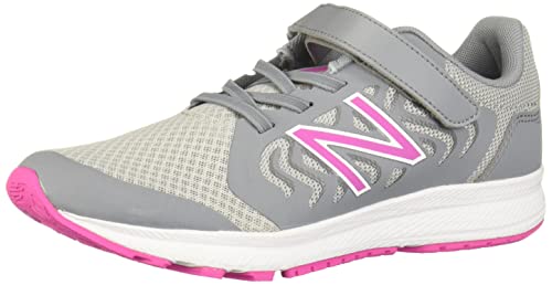 Image of New Balance Kid's 519 V2 Alternative Closure Running Shoe, Light Aluminum, 8 M US Toddler (1-4 Years)