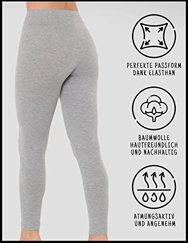Lange Unterhose Damen Ocera Leggings aus atmungsaktiver Baumwolle
