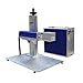50W Desktop Split Fiber Laser Marking Engraving Machine Engraver Marking Machine Maker for Metal and Non-Metal Material Marking Rotary Axis Include