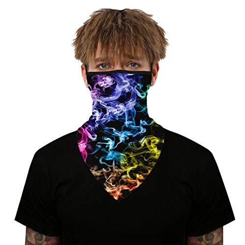 Colorful Cool Unisex Biker Face Mask, Rave Bandana, Neck Gaiter, Scarf, Summer Balaclava For Dust Wind Uv Protection #TOP2