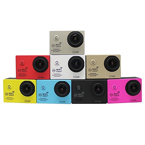 SJ7000 Full HD 1080P 2.0 inch LCD Screen Novatek 96655 WiFi Sports Camcorder Camera with Waterproof Case, 170 Degrees HD Wide-angle Lens, 30m Waterproof(Black)