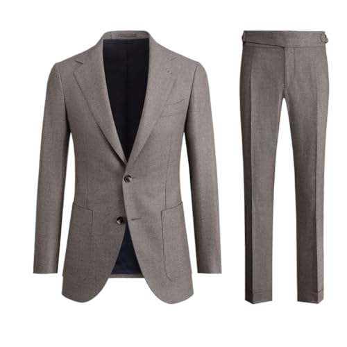 Men Business Suits Formal Men's Suit Set Casual Slim Groom Wedding Suits Spring Autumn Blazers(50 Code)