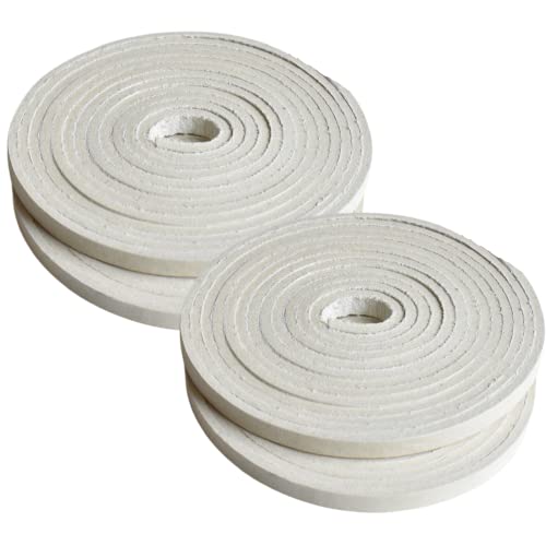 Covey Sports Baseball Glove Lace for Baseball & Softball Mitts - (4 Laces, Multiple Colors) - Genuine American Leather Glove Lacing Kit, 72" Length x 3/16" Width for Repair & Relacing (White)