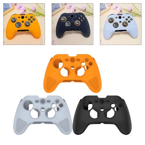 Gettimore SCUF VALOR PRO - Custodia in silicone antiurto per controller con protezione antigraffio, colore: nero, arancione e grigio