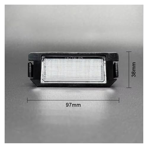 Evite multas por luz fundida con luces LED para placa de coche Kia 2