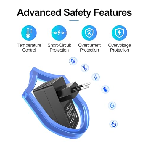 für Yealink Netzteil, 5V DC Netzteil Kompatibel mit Yealink T54W T58W T46U MP54 MP56 T57W T46S, T48S T48U T46G T48G T52S T53W T54S SIP-T21PN SIP-T22P PS5V2000US und CP860