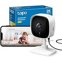 Tapo C110 2K 3MP Indoor Camera House Security, WiFi, No Monthly Fee, AI Detection, Dog Puppy, Baby Monitor, 2-way Talk, Advanced Night Vision, Works with Alexa & Google