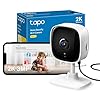 Tapo C110 2K 3MP Indoor Camera House Security, WiFi, No Monthly Fee, AI Detection, Dog Puppy, Baby Monitor, 2-way Talk, Advanced Night Vision, Works with Alexa & Google