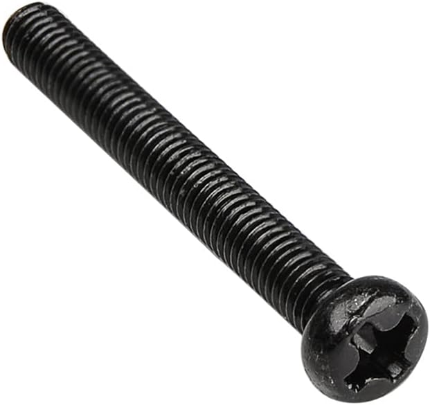 Musiclily Basic 3x25mm Metal Metric Thread Humbucker Pickup Height Adjustment Screws Humbucker Pickup Ring Mounting Screws for Epiphone SG Import Pickups Black(Set of 20) - Image 5