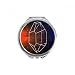 Crystal Universe Sky Fantasy Star Brown Hand Compact Mirror Round Portable Pocket Glass