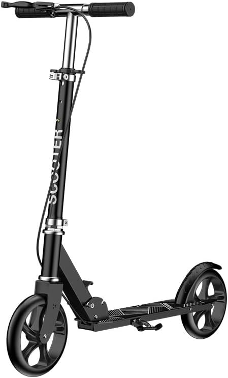 Scooters for Kids 8-12,Scooter for Teens Adults with 8-Inch Big Wheels Foldable Lightweight, 4 Adjustable Height Levels, 240 lbs Max Load Portable Scooter with Hand Brake