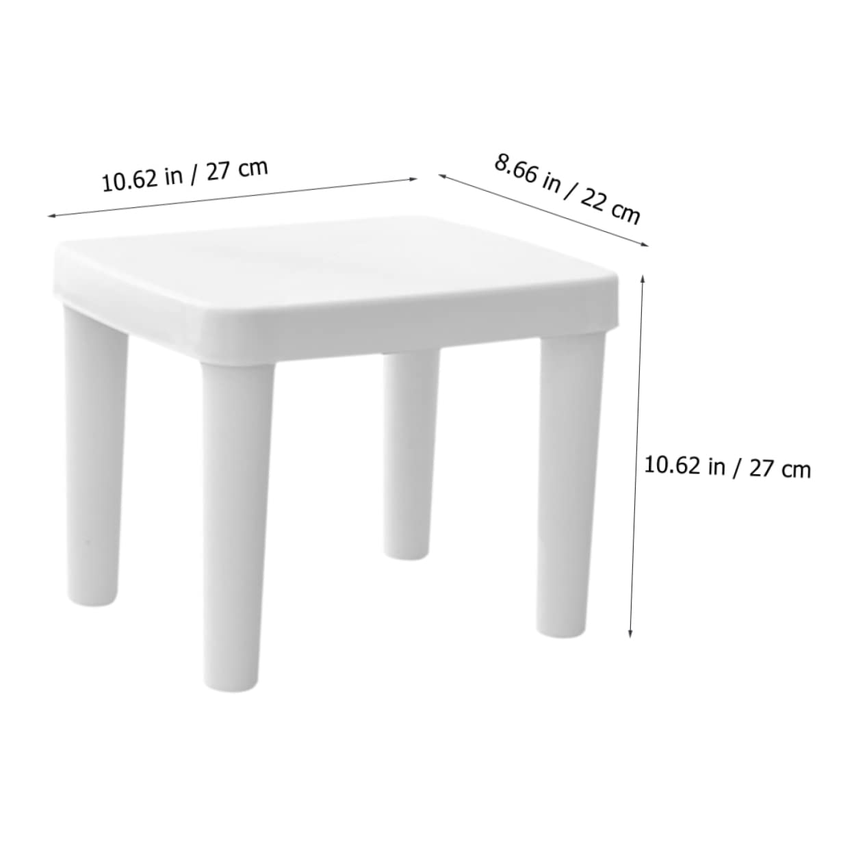 GARVALON Rutschfester Kindertritthocker aus Kunststoff Stabile Dreiecksform Hohles Design Leicht zu Verstauen für Badezimmer