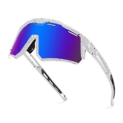 White Black Frame/Blue Mirror