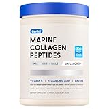 Cevitol Marine Collagen Peptides - Hydrolyzed Ultra-fine Collagen Powder for Women & Men, Hyaluronic Acid, Biotin, Vitamin C, for Skin, Hair, Nails, Joints, Non-GMO, Unflavored, Easily Dissolved, 16oz