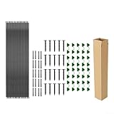 DIY Garden Hoops Kit für Pflanzenschutz mit verstellbaren Größenkomponenten für Hochbeete und Tunnel, geeignet für den saisonalen Einsatz mit Fiberglasstäben und Verbindungsstücken (30 Stück)