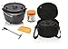 Produktbild Petromax Feuertopf Starterset ft9 (Dutch Oven mit Standfüssen) inkl. Deckelheber + Tasche + Pflegepaste + Schaber