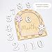Daisy Flower Baby Monthly Milestone Cards - Wooden Monthly Milestone Double Sign - Newborn Photography Props to Document Your Baby´s Growth - Baby Announcement Sign (B10)