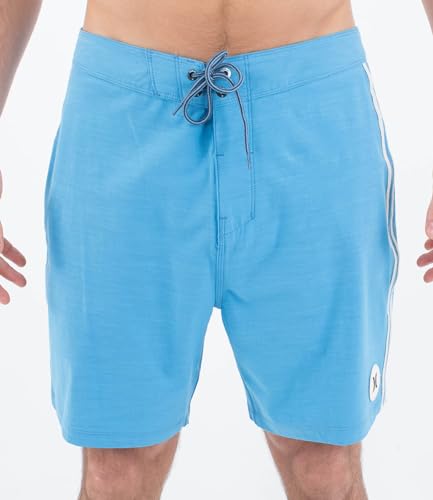 Pantalones cortos Hurley Phntm Naturals de tejido suave y secado rápido azul 4