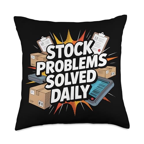 Inventory Control Specialist Profession Inventory Management Throw Pillow